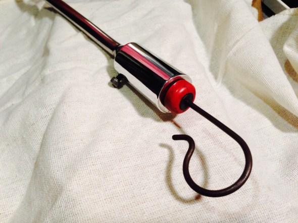 Polished Oil Dip Stick Receiver.