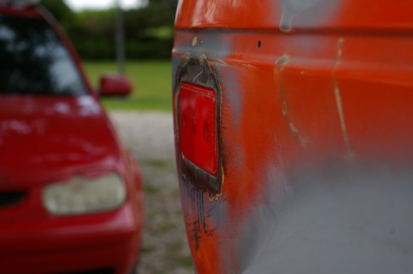 Frenching the side markers.